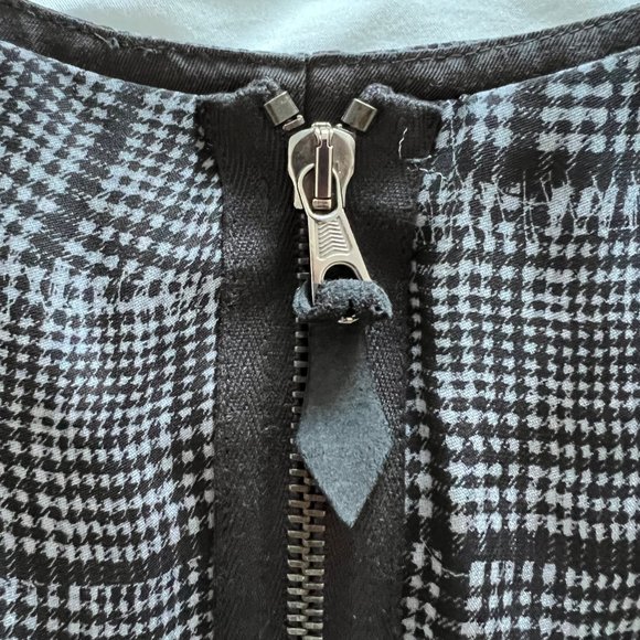 NWT RAG & BONE Tribeca Dress Gray Black Plaid sz 10 Sleeveless Mini - Picture 6 of 16